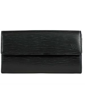 Louis Vuitton Black EPI Sarah Wallet